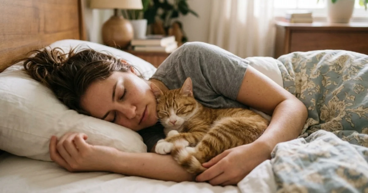 Your cat doesn't sleep on your chest for no reason; it's actually ...
